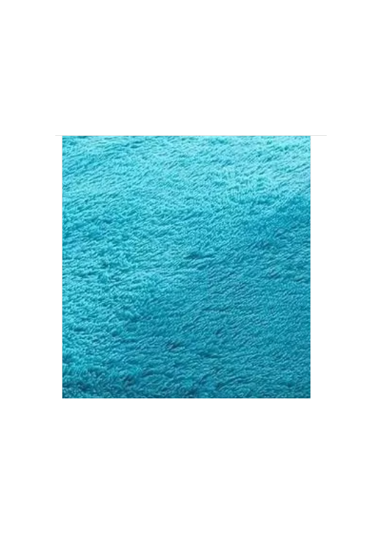 ALFOMBRA PELUDA GRANDE 2X2.4 M TURQUESA - 1