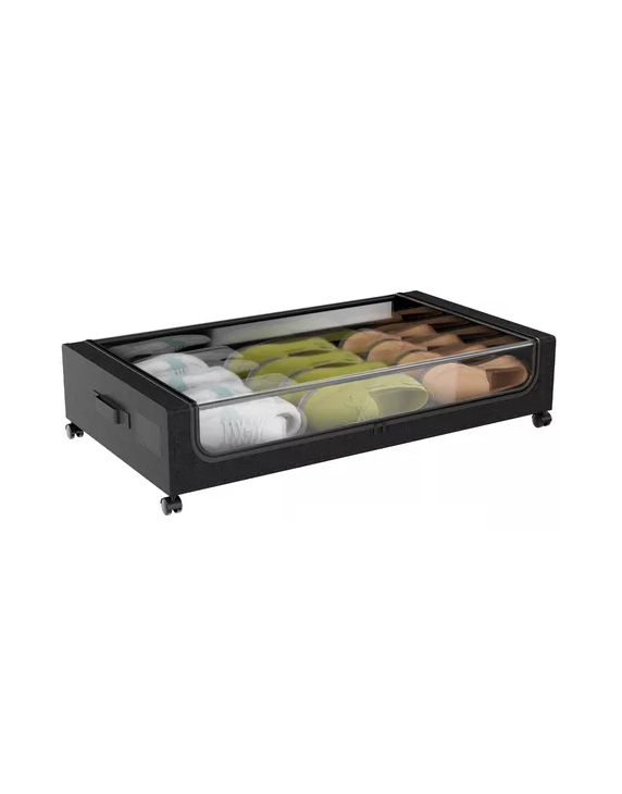 CAJA ORGANIZADORA BAJO CAMA CON RUEDAS 2 PIEZAS - 1