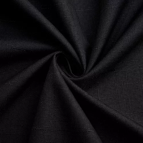 CORTINA LINO CON BLACKOUT ENGOMADO TÉRMICA 140X220 NEGRO - 1