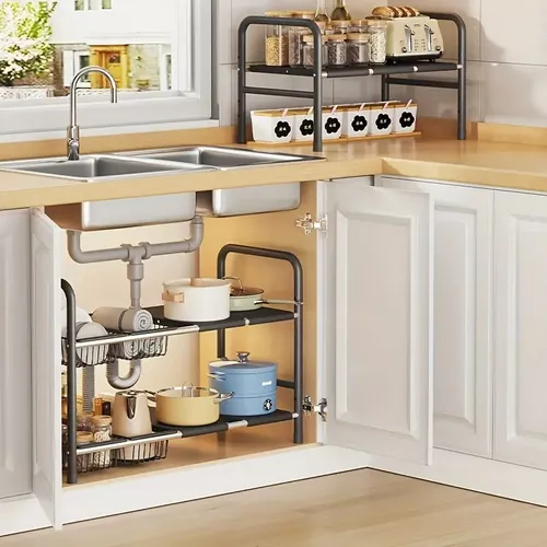 RACK COCINA BAJO FREGADERO ORGANIZADOR MODULAR ARMABLE - 3