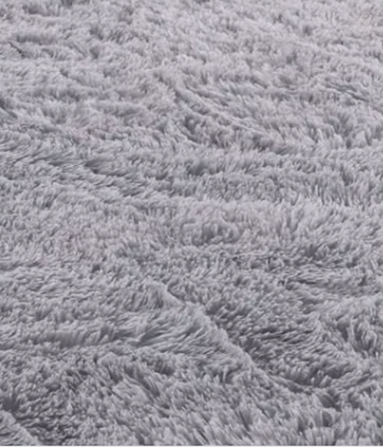 ALFOMBRA PELUDA GRANDE 2X2.4 M GRIS - 1
