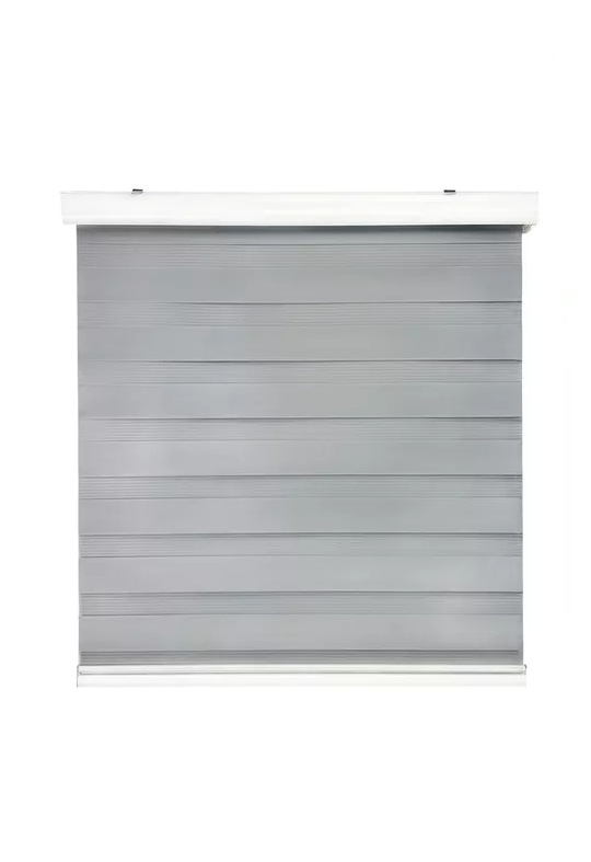 CORTINA ROLLER DUO ZEBRA DÍA NOCHE 150X200CM GRIS - 1