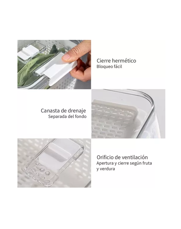 PACK ORGANIZADOR REFRIGERADOR M + L - 5