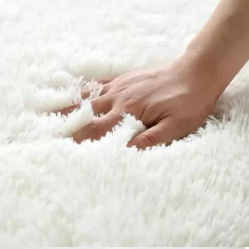 ALFOMBRA PELUDA LIVING HOGAR 150X200 CM BURDEO JASPEADO - 3