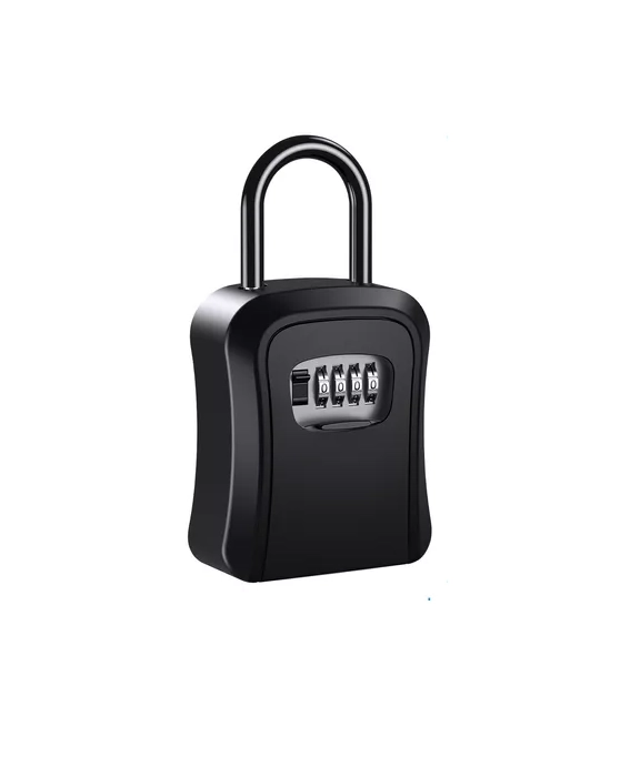CAJA SEGURIDAD PORTA LLAVE CANDADO CLAVE COLOR EN COLOR NEGRO - 1