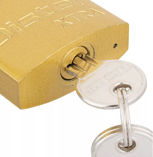 CANDADO OISTER XTRA 30MM FIERRO BRONCEADO COLOR EN COLOR AMARILLO - 4