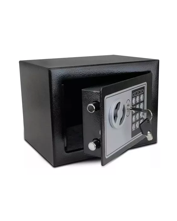 CAJA FUERTE SEGURIDAD ELECTRONICA/COMBINACION COLOR EN COLOR NEGRO - 1
