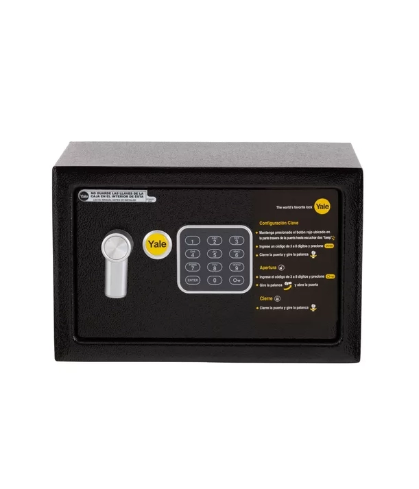 CAJA DE SEGURIDAD YALE COMPACT 8 LTS EN COLOR EN COLOR NEGRO - 1