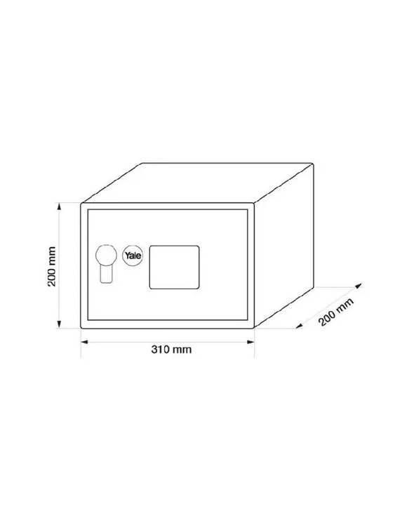 CAJA DE SEGURIDAD YALE COMPACT 8 LTS EN COLOR EN COLOR NEGRO - 4