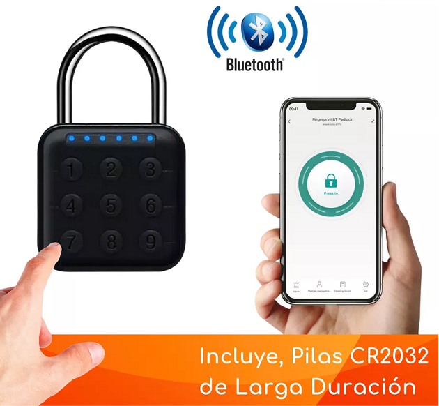 CANDADO DE SEGURIDAD DIGITAL INTELIGENTE CON CLAVE Y APP ... - 3