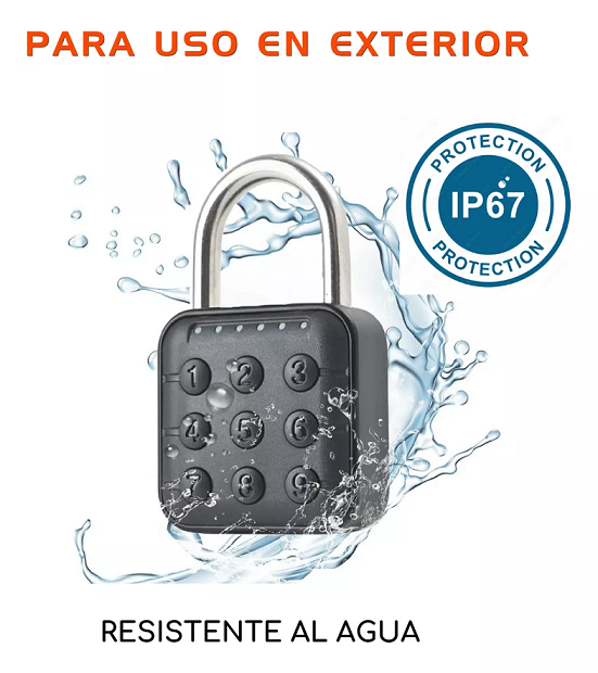 CANDADO DE SEGURIDAD DIGITAL INTELIGENTE CON CLAVE Y APP ... - 4