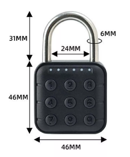 CANDADO DE SEGURIDAD DIGITAL INTELIGENTE CON CLAVE Y APP ... - 6