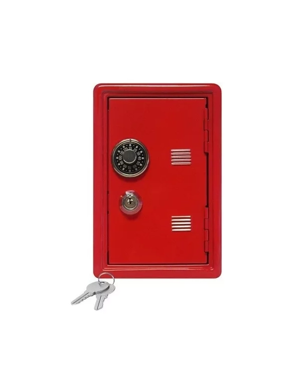 CAJA FUERTE METALICA PEQUEÑA CON LLAVE PARA DINERO 18 X12... - 1