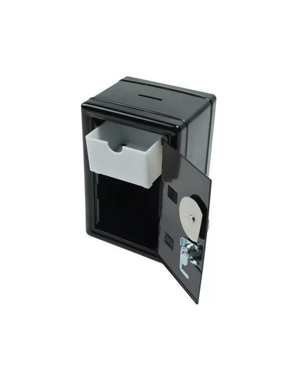 CAJA FUERTE METALICA PEQUEÑA CON LLAVE PARA DINERO 18 X12... - 3