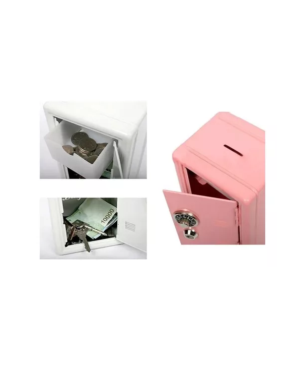 CAJA FUERTE METALICA PEQUEÑA CON LLAVE PARA DINERO 18 X12... - 4