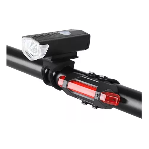 PACK DE LUZ PARA BICICLETA, DELANTERA Y TRASERA, RECARGABLE POR USB - 3