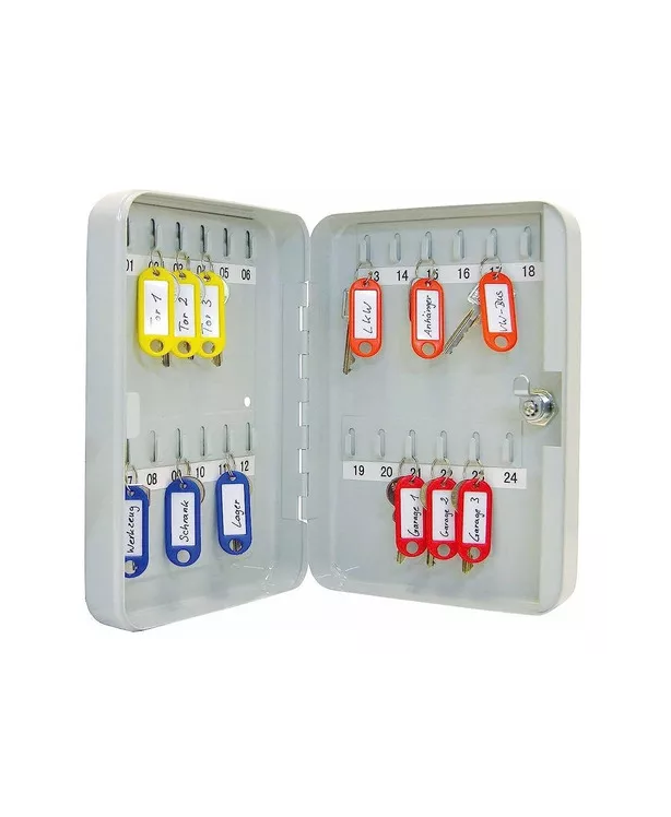 CAJA DE SEGURIDAD METALICA 24 LLAVES 200X160X75MM - 2