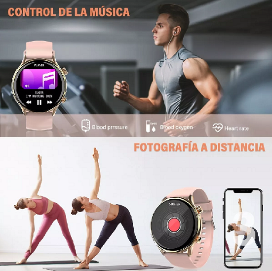 SMARTWATCH PARA MUJER, RELOJ INTELIGENTE, RELOJ BLUETOOTH... - 4