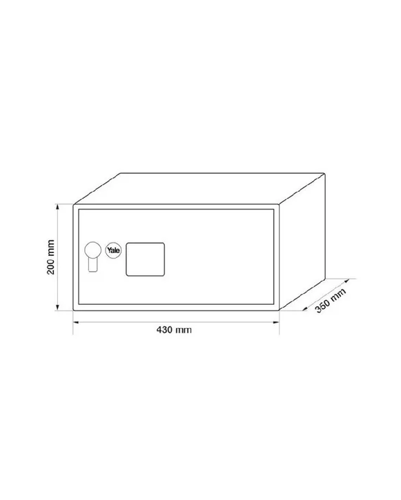 CAJA FUERTE ELECTRONICA YALE PARA NOTEBOOK 24 LTS EN COLOR EN COLOR NEGRO - 4