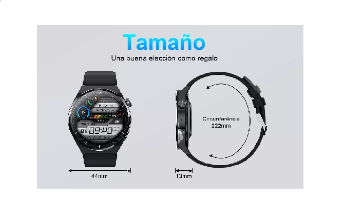 RELOJ INTELIGENTE BLUETOOTH LLAMADA SMARTWATCH COLOR EN COLOR NEGRO - 2