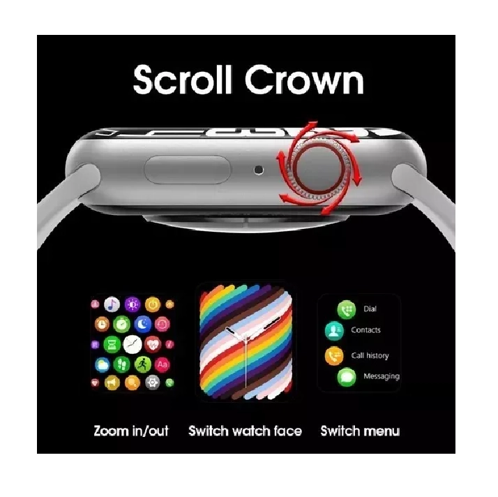 RELOJ INTELIGENTE PRO CALL SERIE 7 COLOR EN COLOR BLANCO - 5