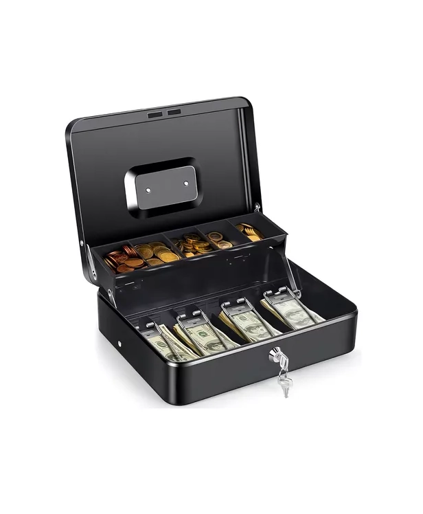 CAJA FUERTE DE SEGURIDAD METALICA PARA DINERO CON LLAVES ... - 1