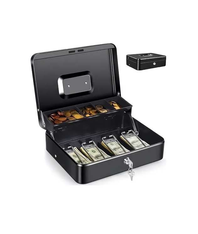 CAJA FUERTE DE SEGURIDAD METALICA PARA DINERO CON LLAVES ... - 2