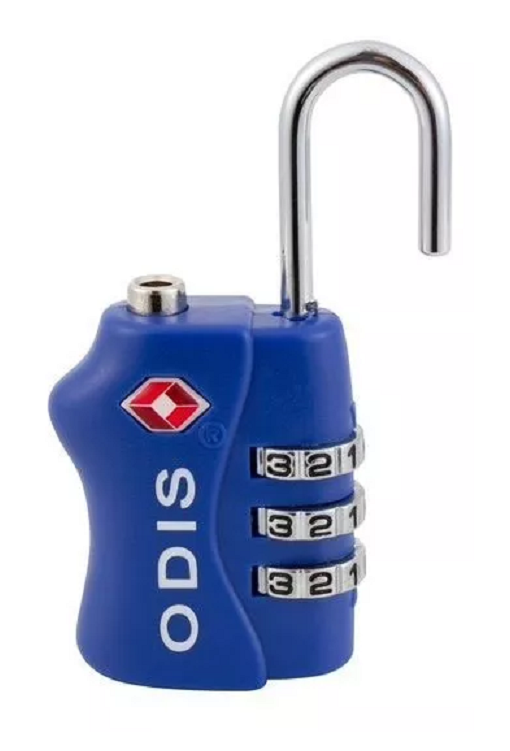 CANDADO ODIS VIAJERO COMBINACIÓN COLOR AZUL - 1