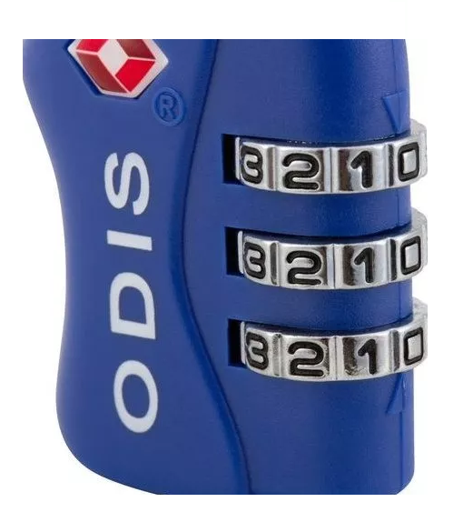 CANDADO ODIS VIAJERO COMBINACIÓN COLOR AZUL - 4