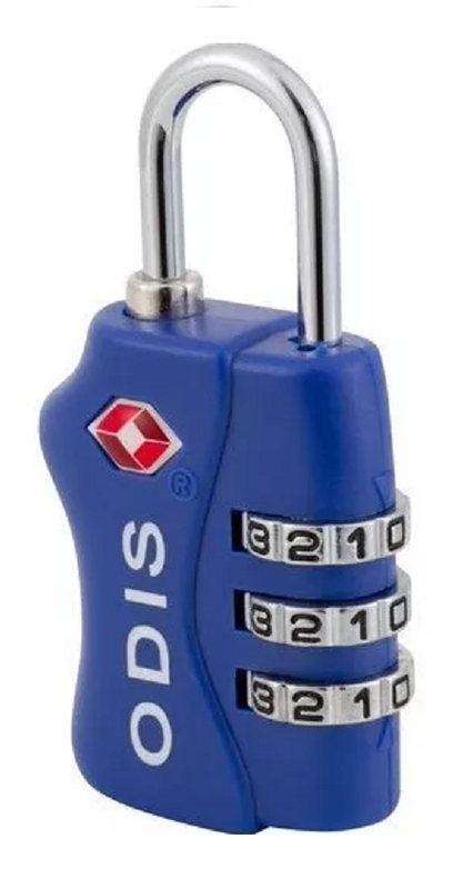 CANDADO ODIS VIAJERO COMBINACIÓN COLOR AZUL - 5
