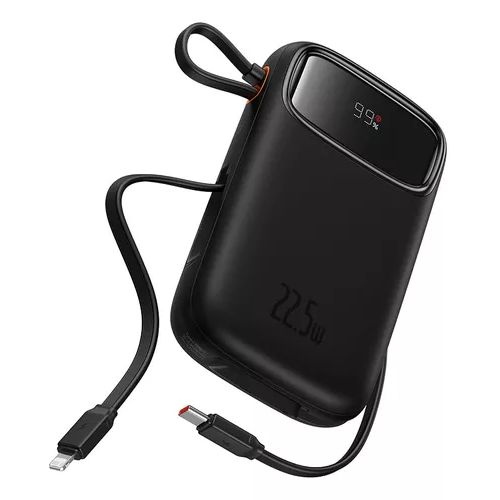 POWER BANK BASEUS LIGHTNING Y TIPO C 20000 MAH 22.5W EN COLOR NEGRO - 3