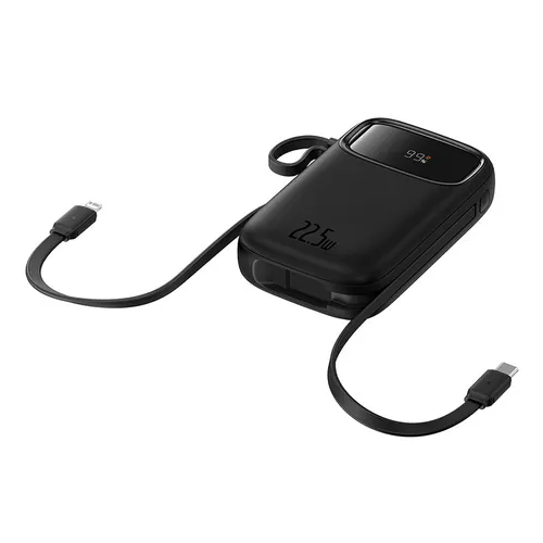POWER BANK BASEUS LIGHTNING Y TIPO C 20000 MAH 22.5W EN COLOR NEGRO - 5