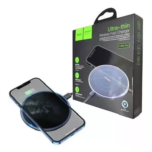 CARGADOR INALÁMBRICO QI HOCO CARGA RÁPIDA ULTRA DELGADO - 1