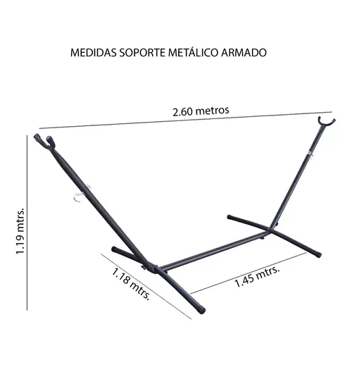 HAMACA + SOPORTE METAL ENSAMBLADO - 2