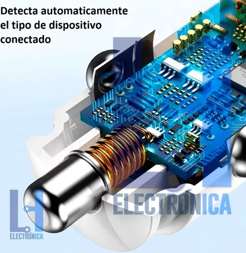 CARGADOR USB AUTO 30W - 4