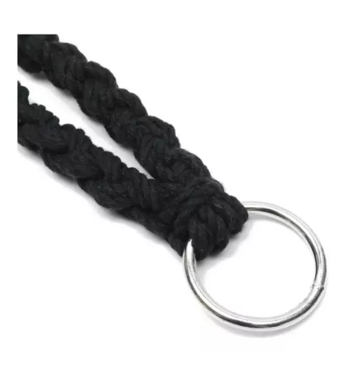 SILLA HAMACA COLGANTE PARA TERRAZA O JARDÍN COLOR EN COLOR NEGRO - 3