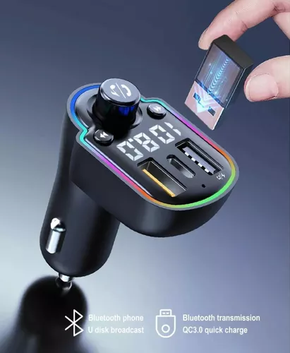 CARGADOR DE AUTO CON BLUETOOTH A10 - 5