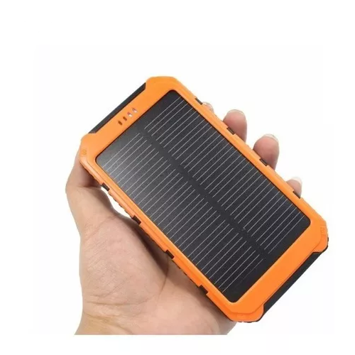 BATERÍA PORTÁTIL EXTERNA 20,000 MAH, 2 USB, SOLAR POWER BANK, EN COLOR NEGRO - 1