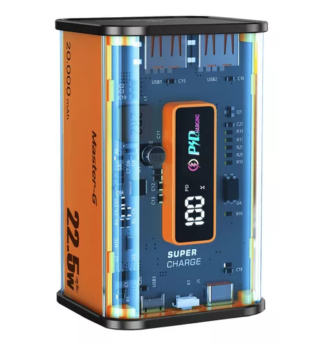 POWER BANK VIDVIE DE 20,000 MAH, COLOR EN COLOR BLANCO - 8
