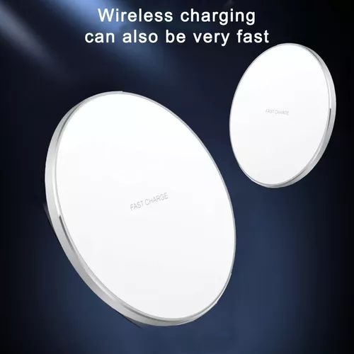 CARGADOR INALÁMBRICO 15W CARGA RÁPIDA CON CABLE ULTRALIGERO EN COLOR BLANCO - 3