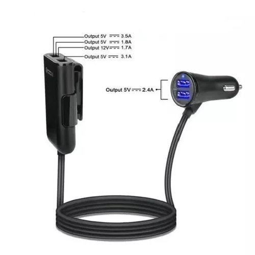 CARGADOR RÁPIDO 4 USB AUTOMÓVIL 35W - 3