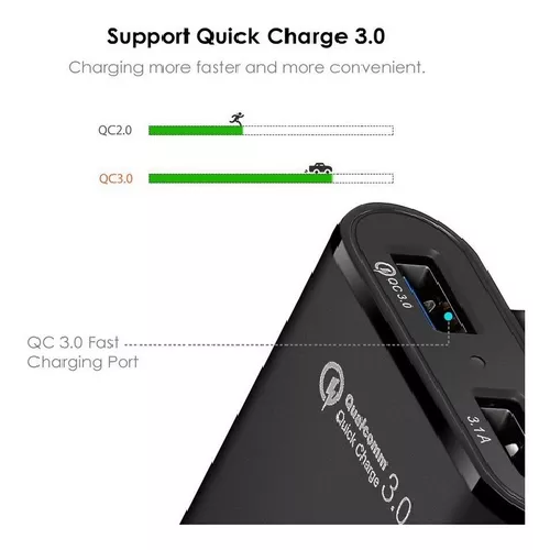 CARGADOR RÁPIDO 4 USB AUTOMÓVIL 35W - 6