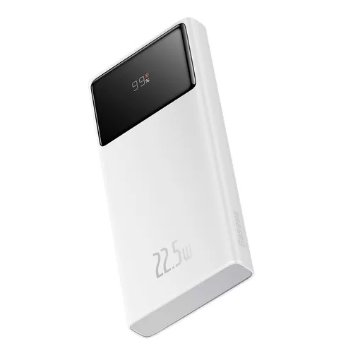 POWER BANK BASEUS DIGITAL CARGA RÁPIDA 10000 MAH 22.5W EN COLOR BLANCO - 1