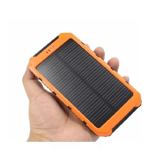 SOLAR POWER BANK 12,000 MAH, CARGADOR SOLAR PORTÁTIL DUAL, COLOR EN COLOR NEGRO - 2