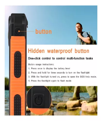 SOLAR POWER BANK 12,000 MAH, CARGADOR SOLAR PORTÁTIL DUAL, COLOR EN COLOR NEGRO - 6