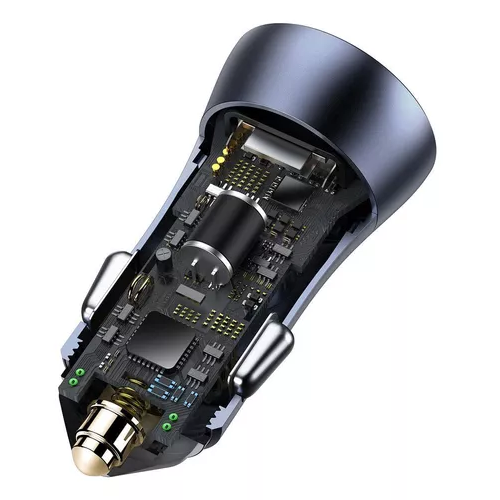 CARGADOR DOBLE USB/TIPO C 40W + CABLE TIPO C 5A 1M GRIS BASEUS - 4
