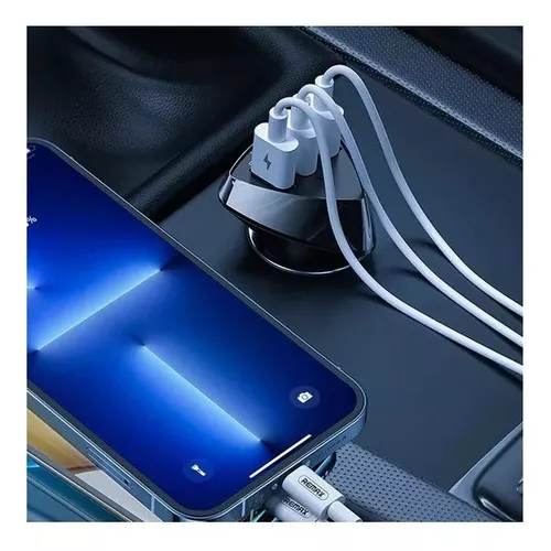CARGADOR AUTO 3X USB 1.0A 4.2A CARGA RÁPIDA 12-24V VEHÍCULO EN COLOR NEGRO - 3