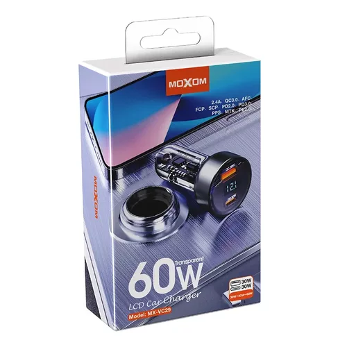 CARGADOR PARA AUTO DOBLE USB 30W QC3.0 - 2