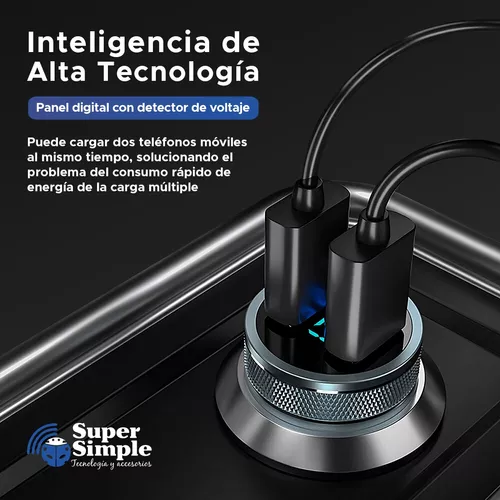 CARGADOR AUTO USB-C CARGA RÁPIDA 36W GRIS - 6