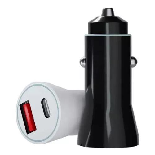 CARGADOR AUTO USB Y TIPO C 12V-24V CARGA RÁPIDA 20W MINI - 2